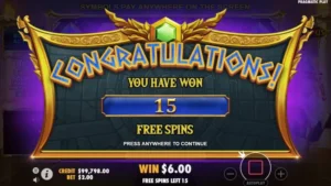 congrats in gates of olympus